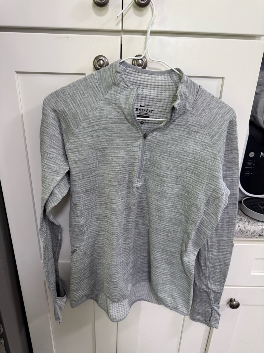 Women’s Gray Half-Zip Performance 3/4 Zip Pullover